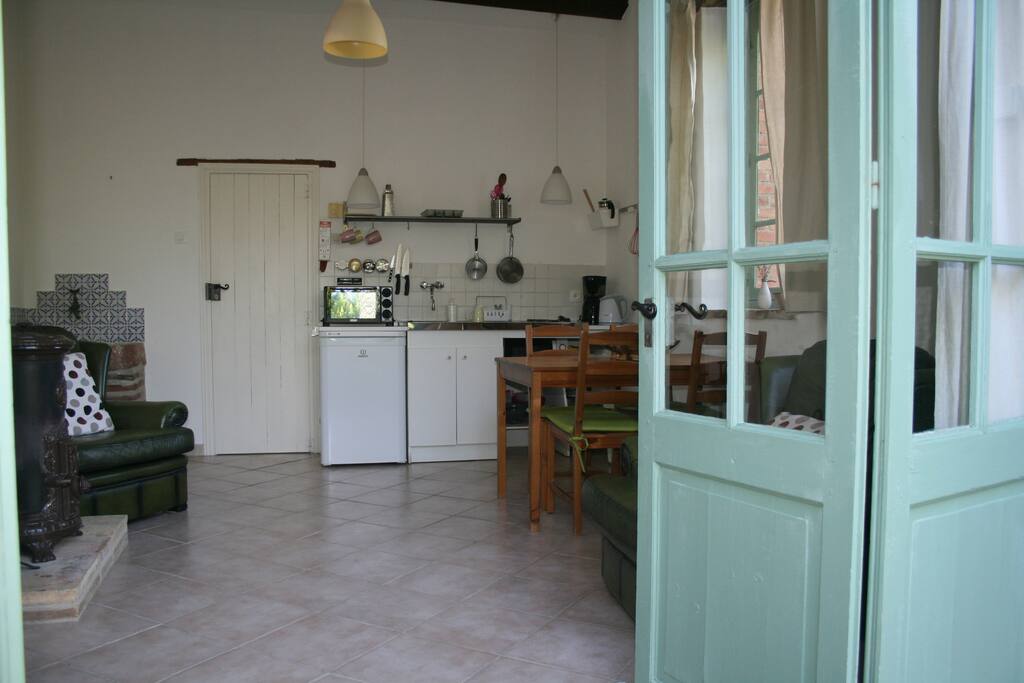 intérieur du gîte très lumineux