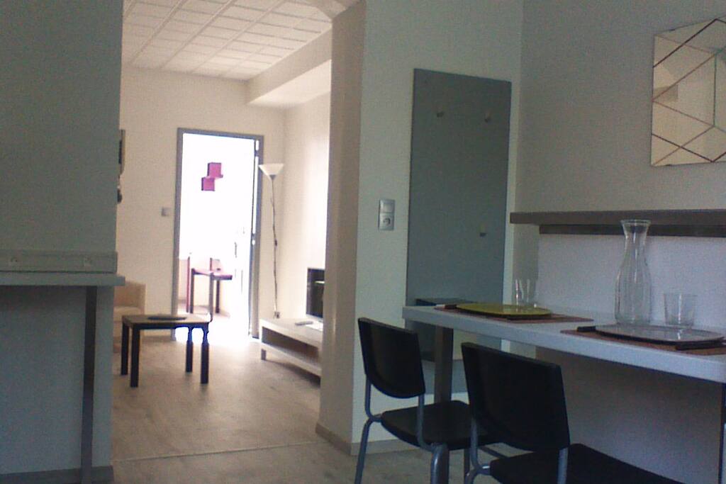 Lumière traversant dans tout l'appartement
