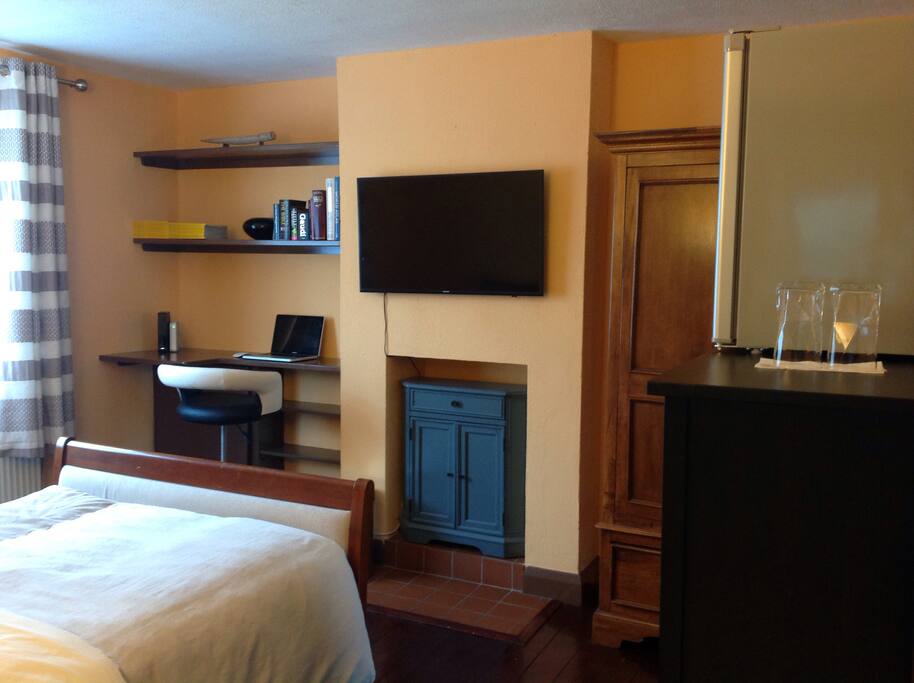 Bedroom with Smart TV