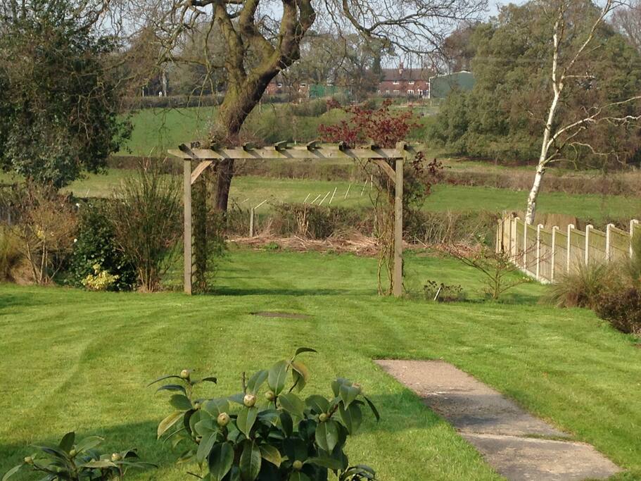 Open views out the back of the house. In the summer enjoy breakfast on the terrace looking out on the amazing view.