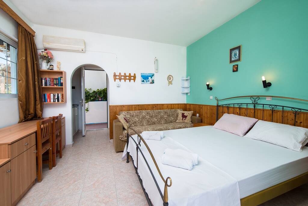 Das Einzimmerappartement / Blickrichtung Eingang