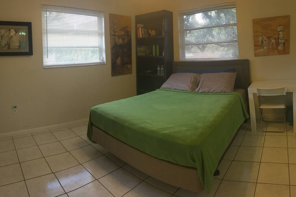 Bedroom with 2 windows that provide plenty of natural light