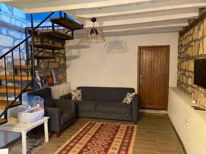 Ida Garden Nusratlı Assos 2+1 Taş Ev - Adatepe