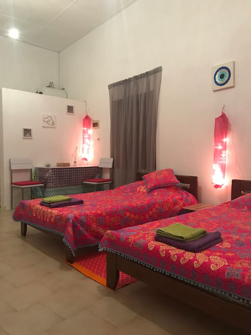 Large Twin beds