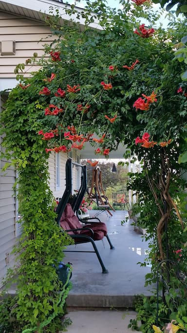 Relaxing front porch