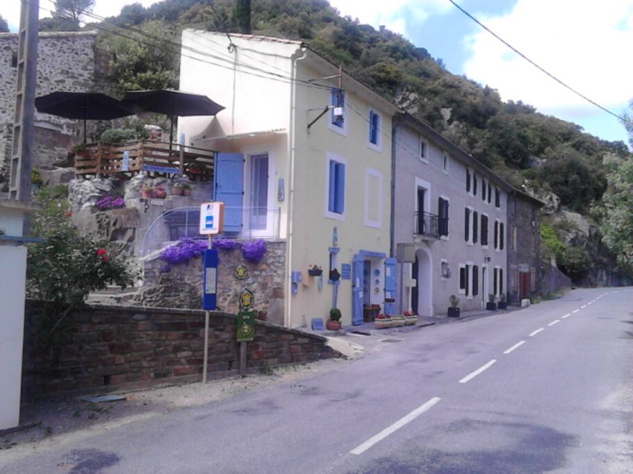 Vue de notre maison.