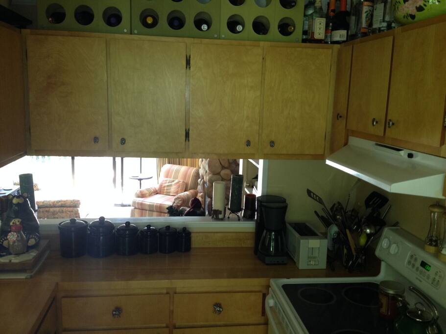 Nicely stocked Kitchen