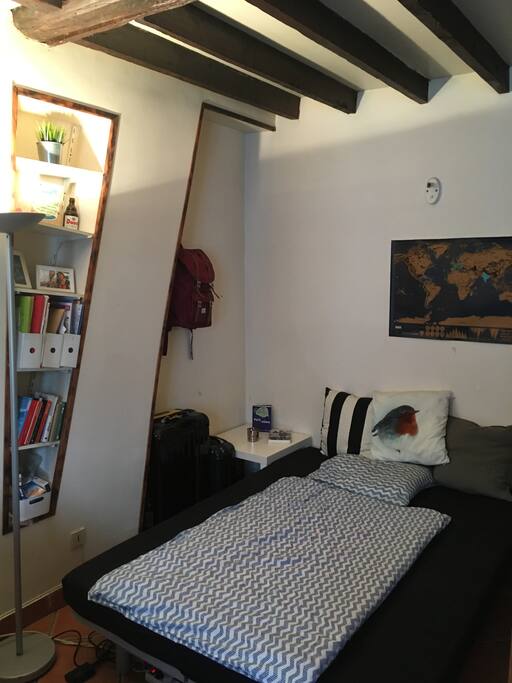 The Ikea Clic-clac bed for 2 persons.
