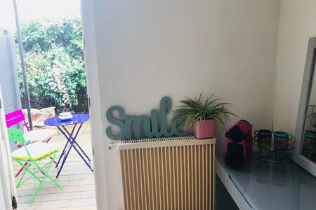 Chambre calme, avec sdb et terrasse privatives