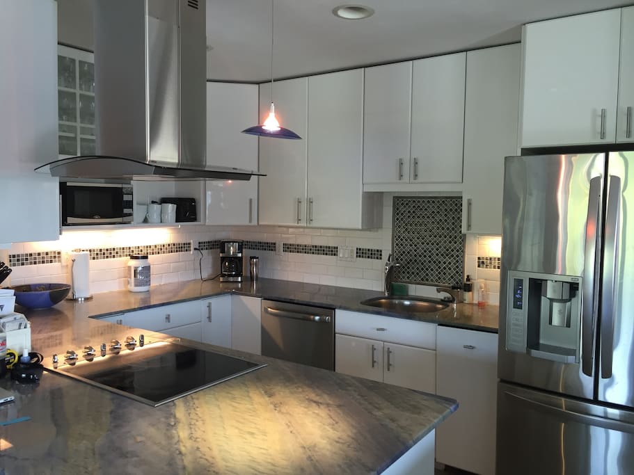 Sparkling open kitchen