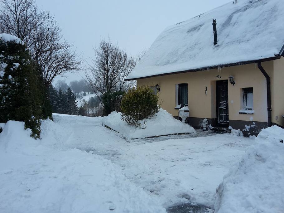 Das Ferienhaus im Winter