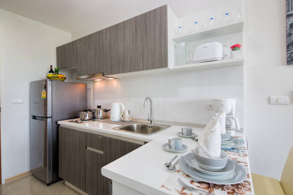Fully equipped kitchen with everything you might need on your holidays!