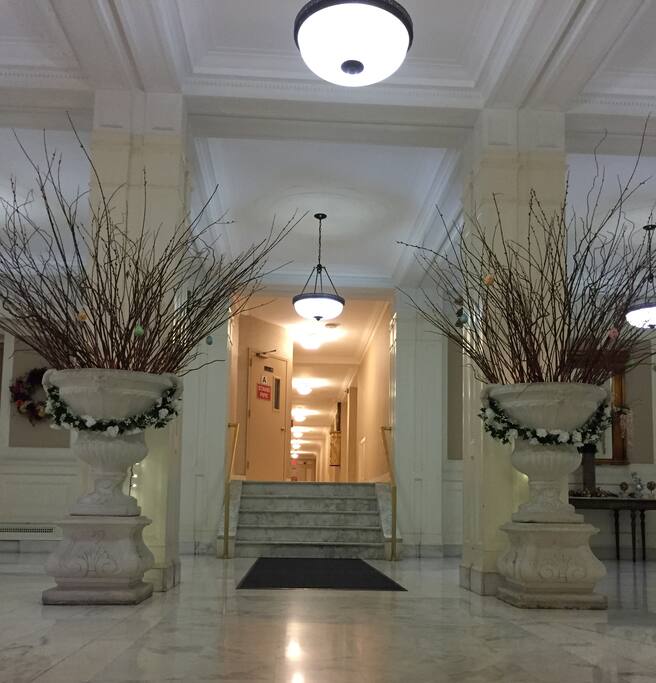 Beautiful marble lobby