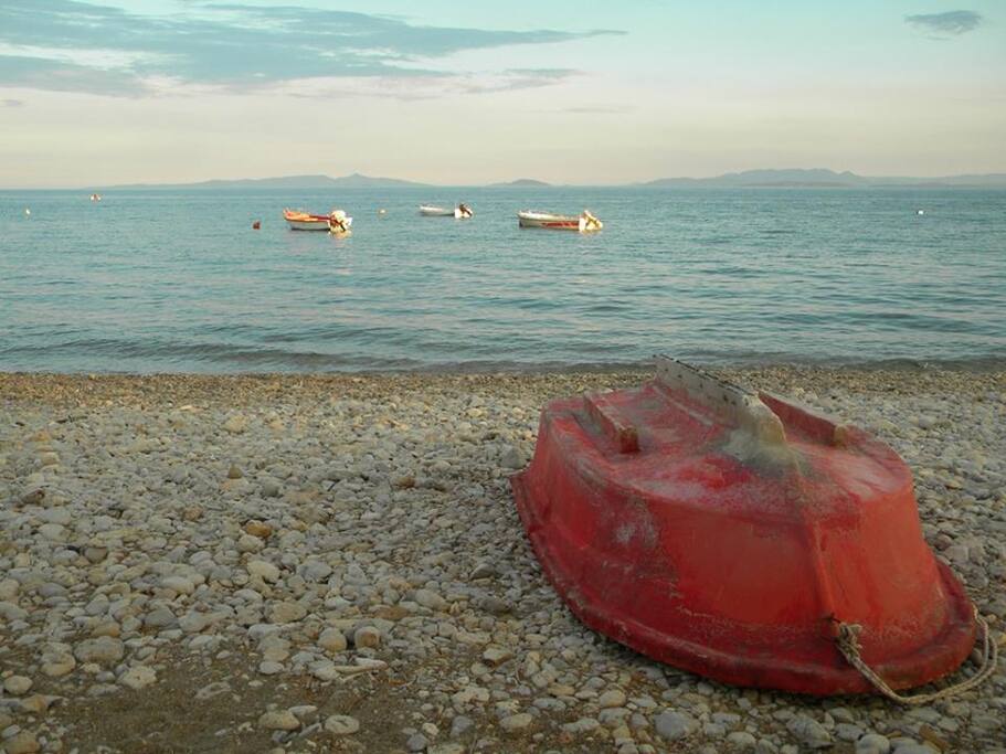 The beach