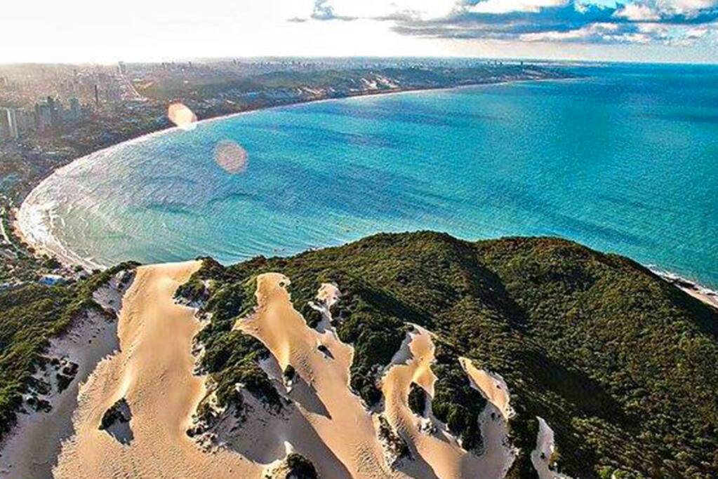 Vista do passeio de helicóptero sobrevoando toda a Zona turística da cidade.