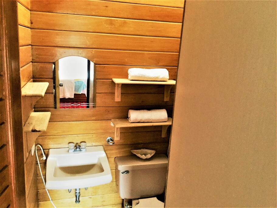 private toilet and bath