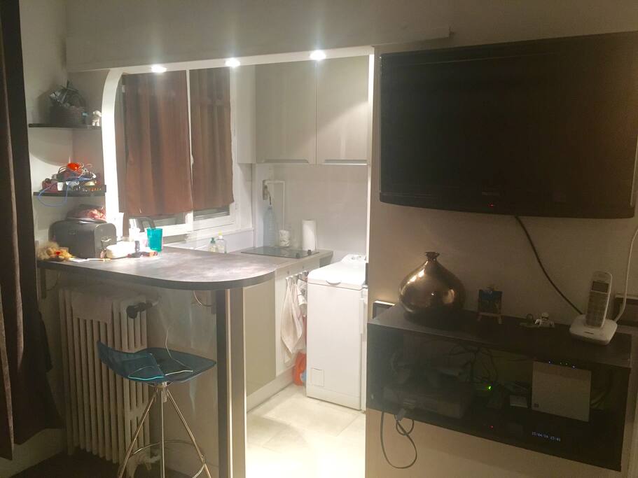 Studio at night