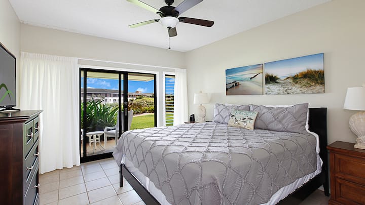 Poipu Sands at Poipu Kai Resort #316 - Master Bedroom Suite & Lanai - Parrish Kauai
