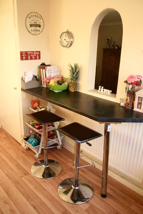 Breakfast bar.