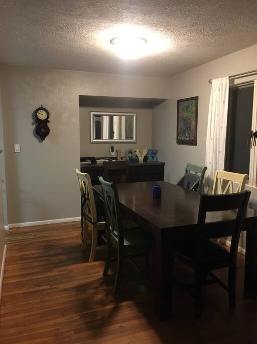 Dining room off the Kitchen