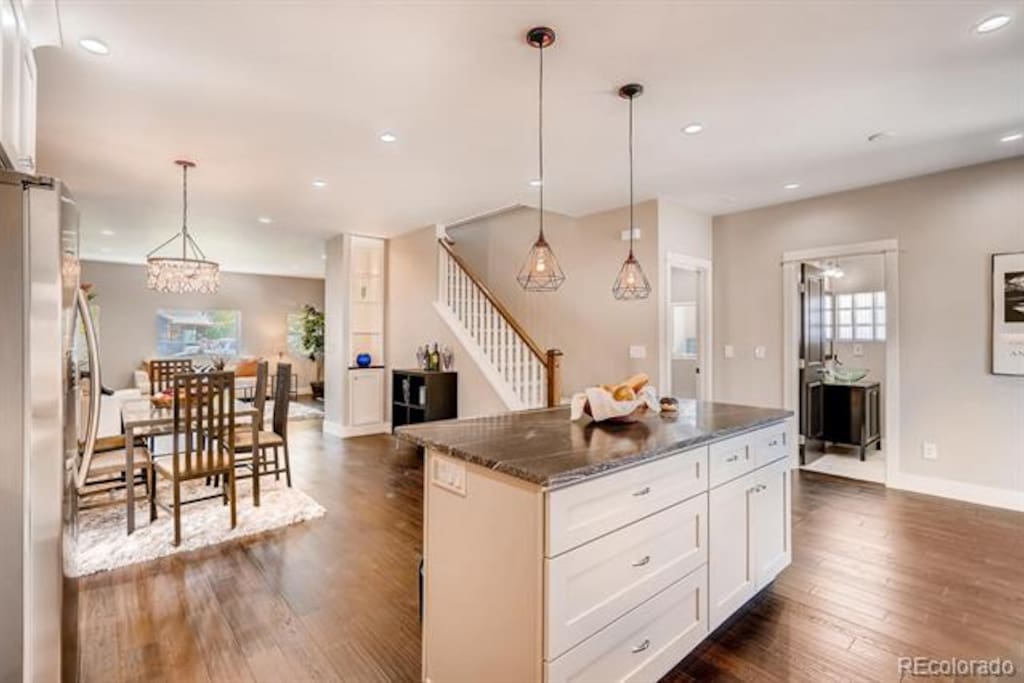Large kitchen with open concept