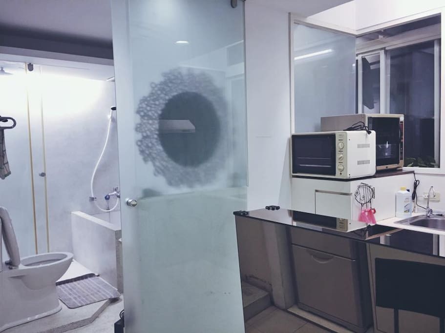 kitchen and bath room