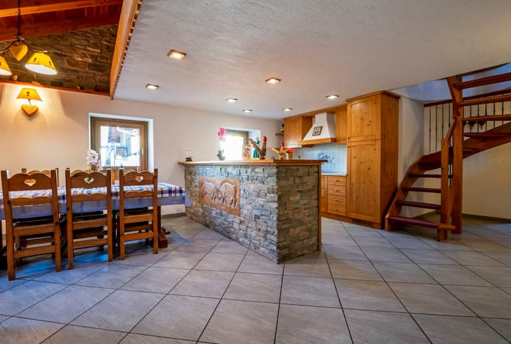 Chalet with a view of Mont Blanc