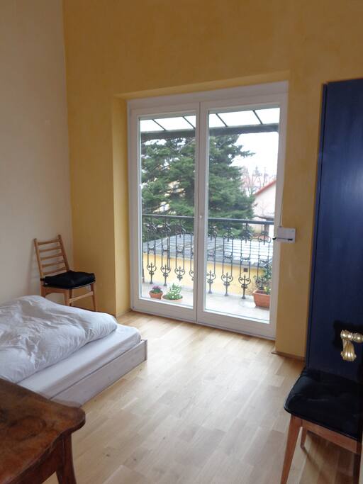 guest room with balcony