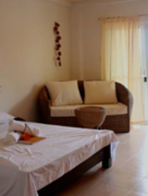 Room with balcony