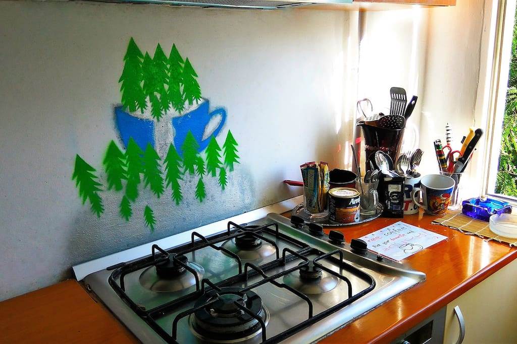 The kitchen :) Wall art by Georgiana
