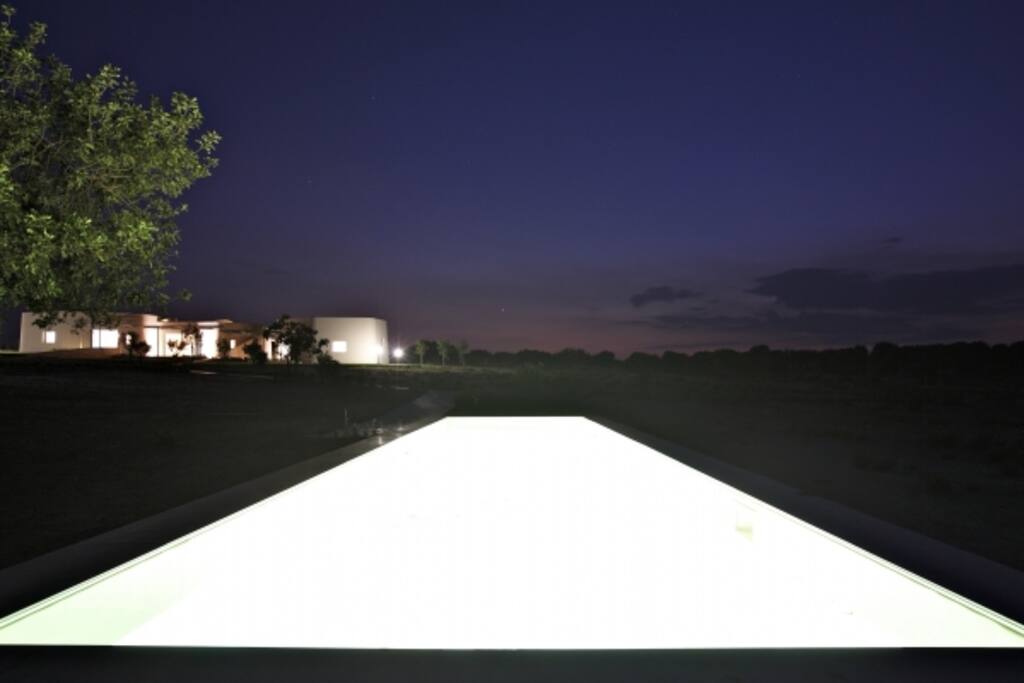 Pool at night