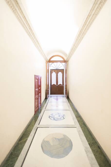 Entrance of building