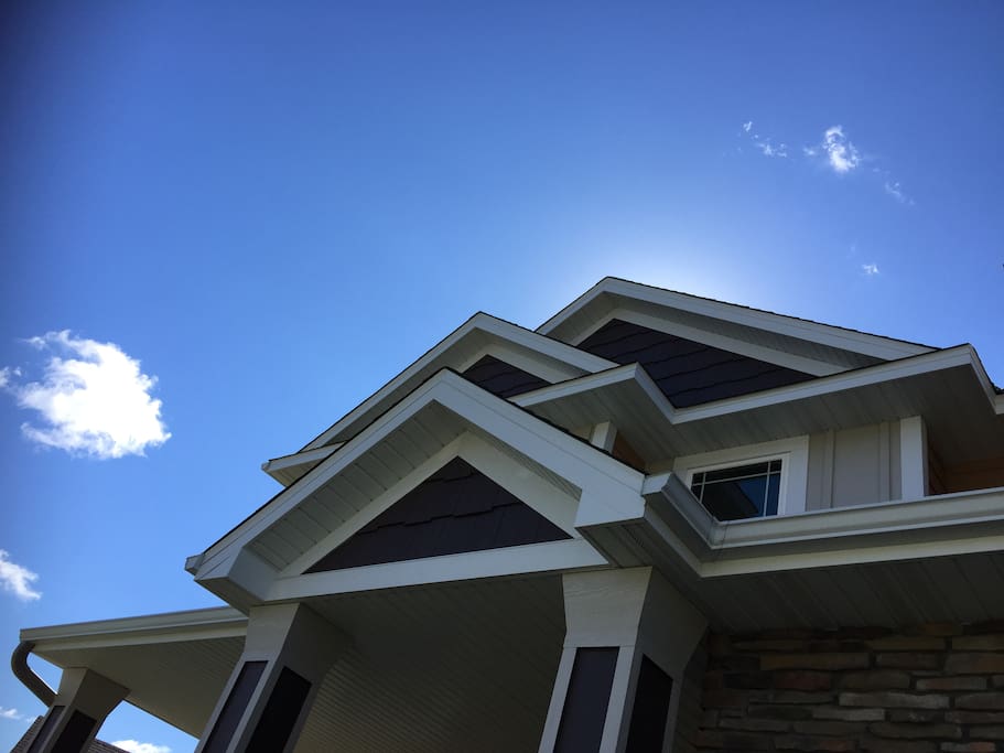 clear blue skies