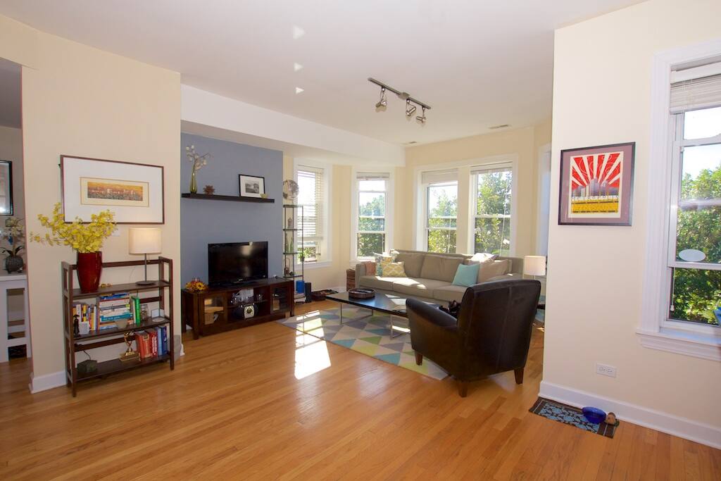 Bright, open living room