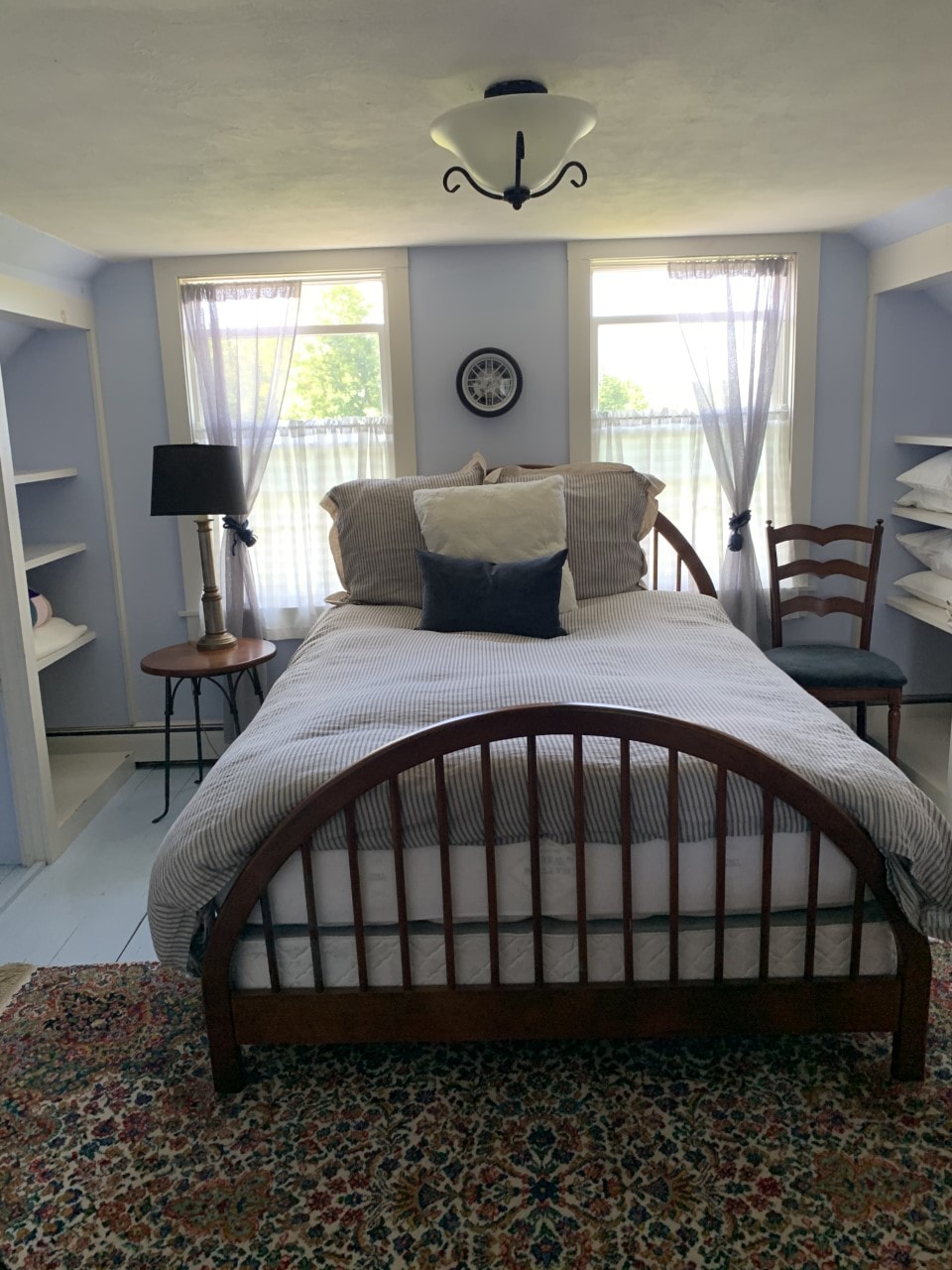 Spálňa s modrým horizontom