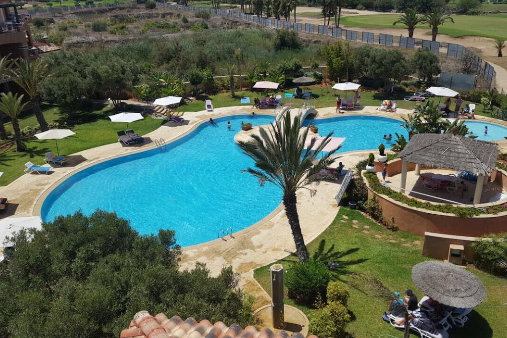 Pool view from the balcony