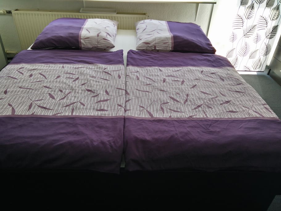 Sleepingroom. Big comfortable bed for two people.