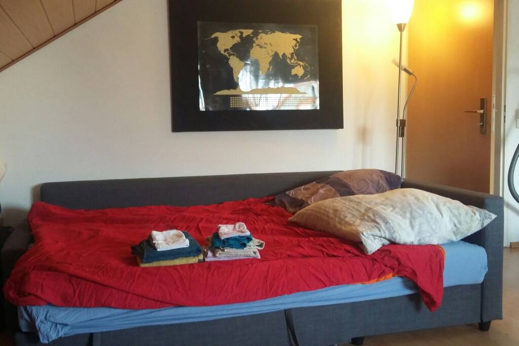 Bettsofa für 2 Personen im privaten Zimmer