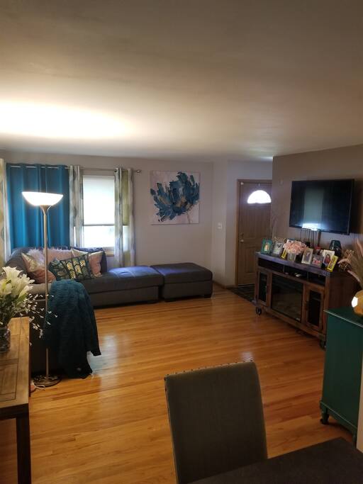 Cozy and spacious living room area