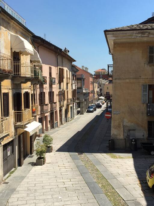Vista dall'appartamento su Via Palazzo di Città