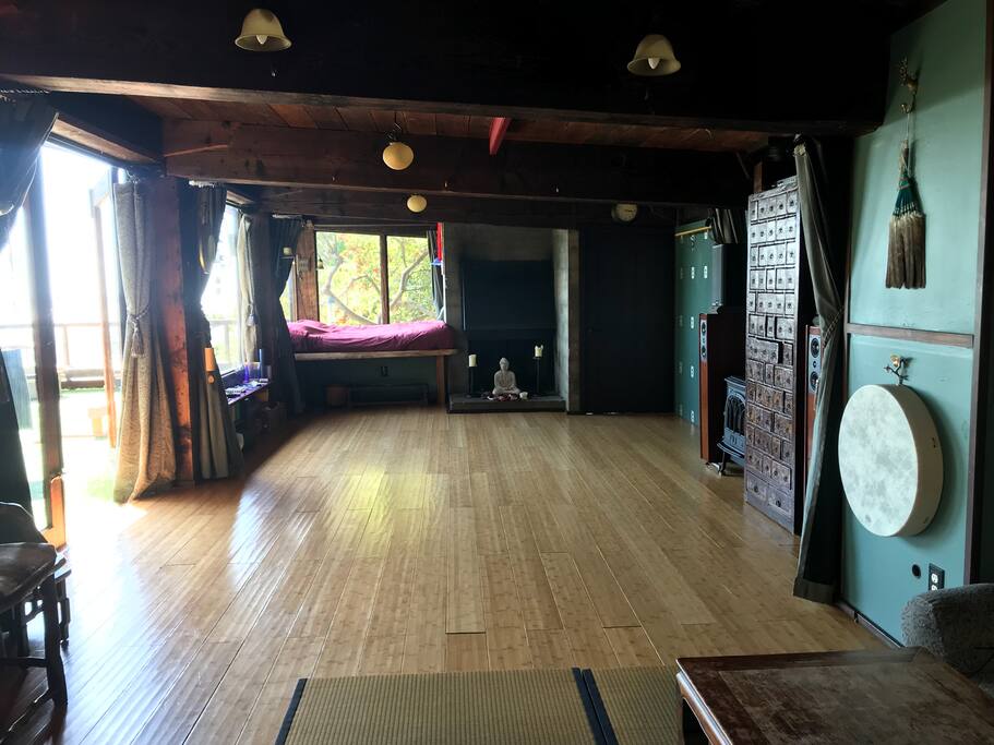 Open living/kitchen area.