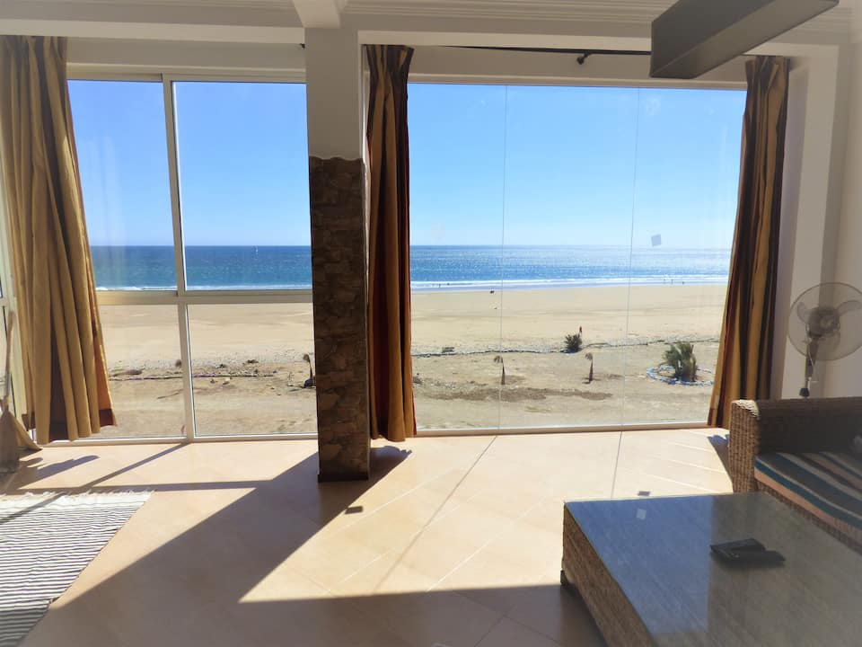 RosyPlage, a blue house on a surf beach, Aghroud, near Taghazout, Morocco, photo 1 of 10