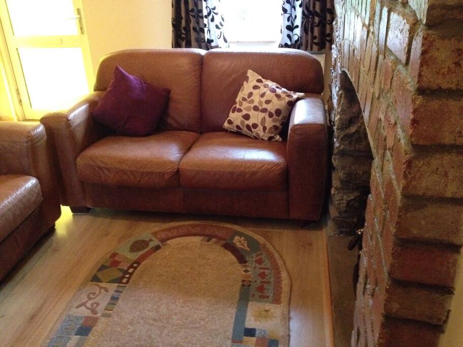leather sofa