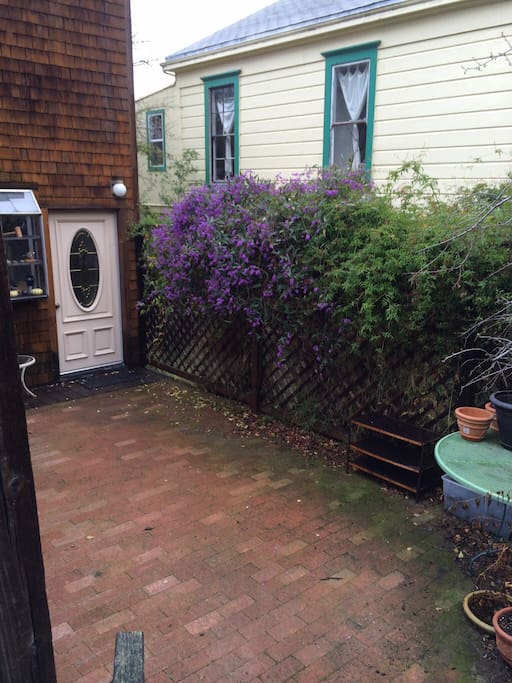 Front patio and neighbours house