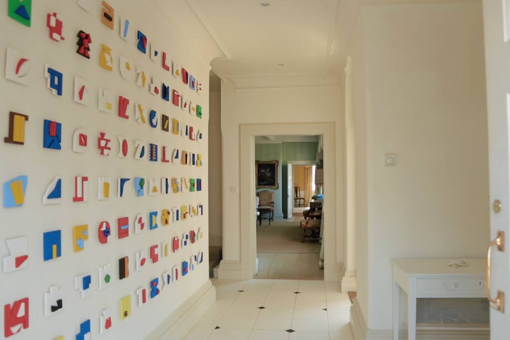 View from the Hall through the Drawing Room to the Garden Room