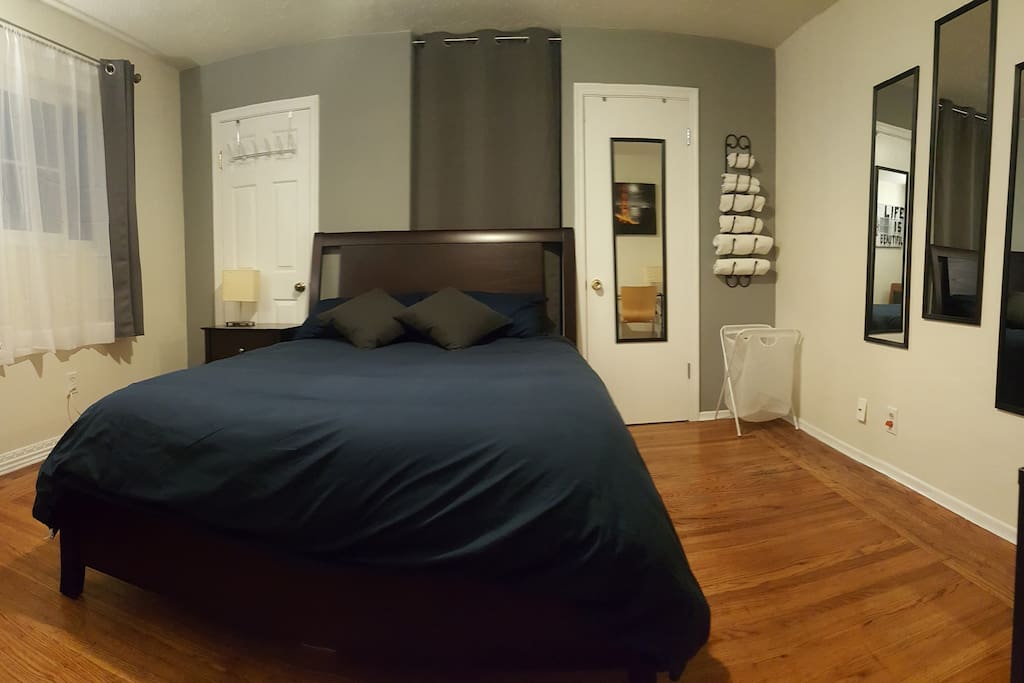 Our air mattress fits perfect for a 3rd guest.