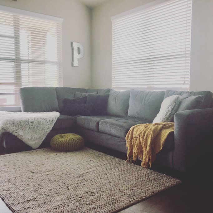 Common Space. Couch sleeps two. Air mattress for your use as well.