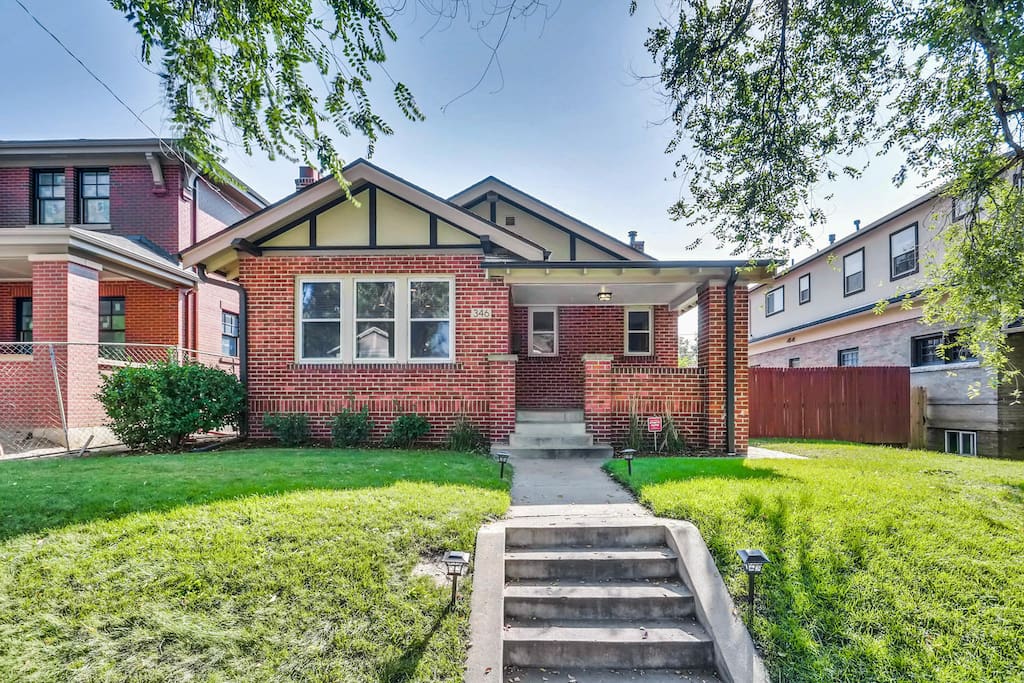 Walk up the steps to your very own private Wash Park bungalow