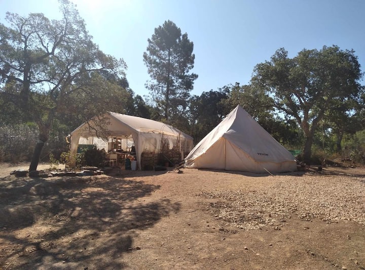 Lämmitetty glamping-teltta rauhallisessa luonnossa - Teltat vuokrattavaksi  in Bensafrim, Faro, Portugali - Airbnb