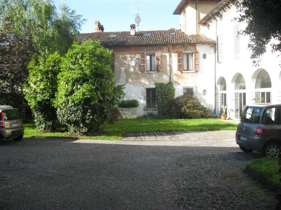 entering
the property